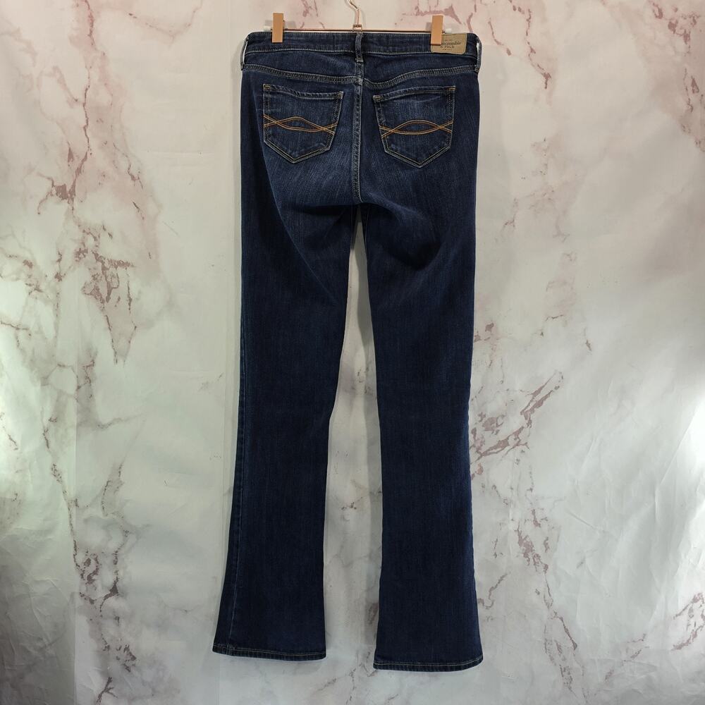 Abercrombie & Fitch Jeans Womens 27 X 33 4 Boot Cut Mid Rise Dark Wash Western